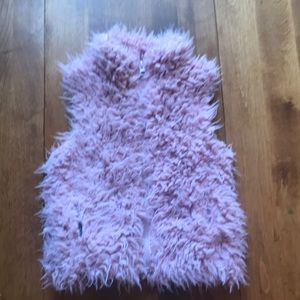 Pink Faux Fur vest